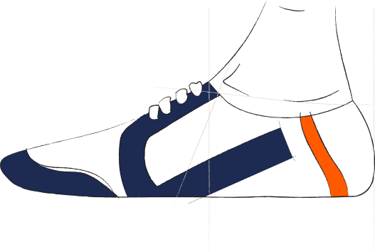 Shape of feet